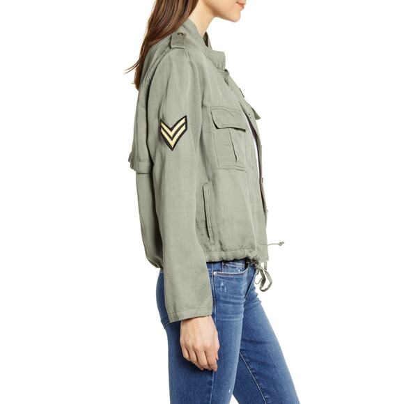 New Rails Womens Designer Sage Green Rowen Military Button Up Jacket XS - Picture 2 of 7